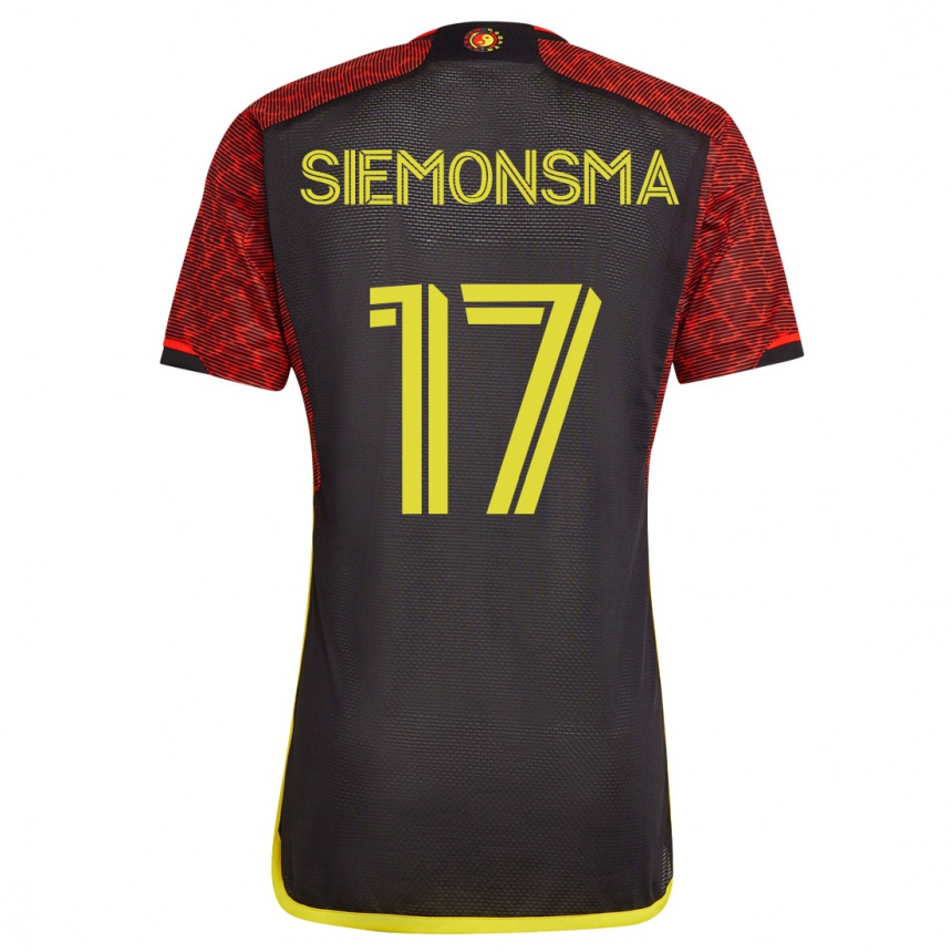 Mujer Fútbol Camiseta Sianna Siemonsma #17 Naranja 2ª Equipación 2023/24 México