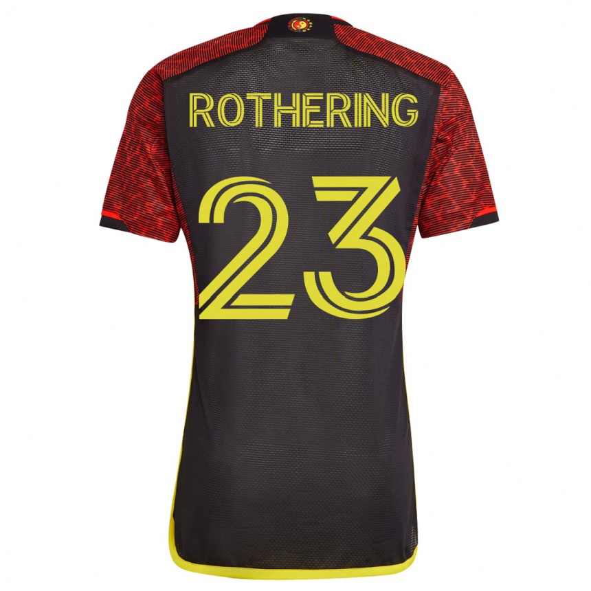 Mujer Fútbol Camiseta Holly Rothering #23 Naranja 2ª Equipación 2023/24 México