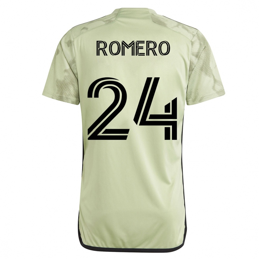 Mujer Fútbol Camiseta Javen Romero #24 Verde 2ª Equipación 2023/24 México