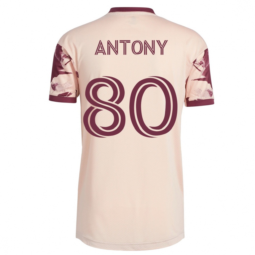 Mujer Fútbol Camiseta Antony #80 Blanquecino 2ª Equipación 2023/24 México