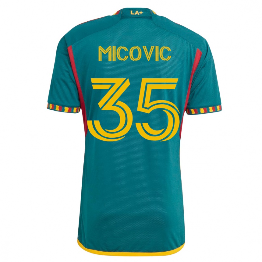 Mujer Fútbol Camiseta Novak Micovic #35 Verde 2ª Equipación 2023/24 México
