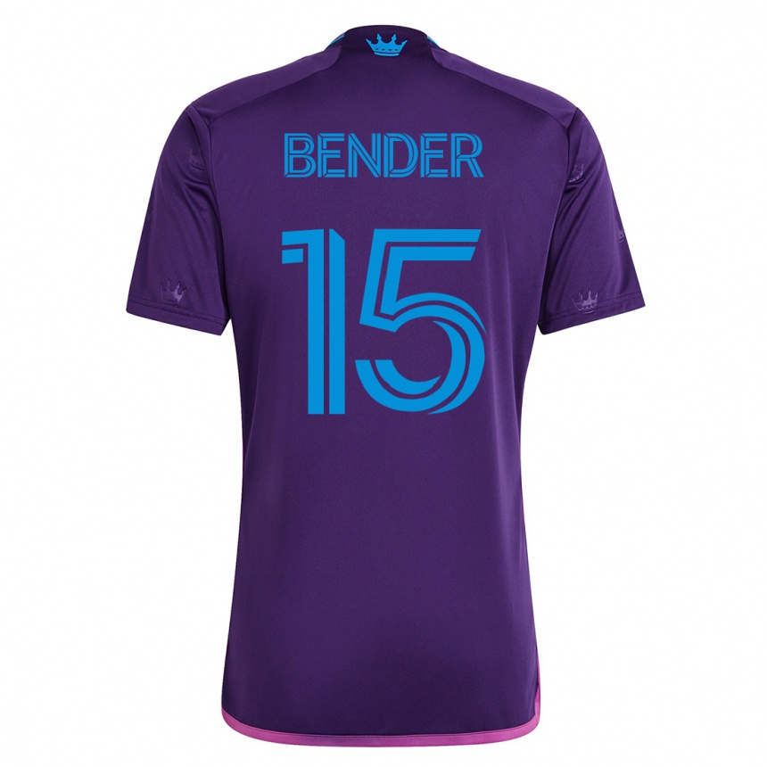 Mujer Fútbol Camiseta Ben Bender #15 Violeta 2ª Equipación 2023/24 México
