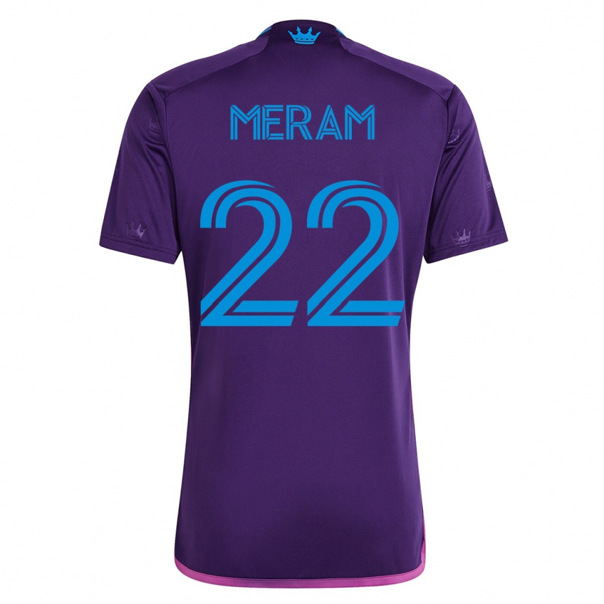 Mujer Fútbol Camiseta Justin Meram #22 Violeta 2ª Equipación 2023/24 México