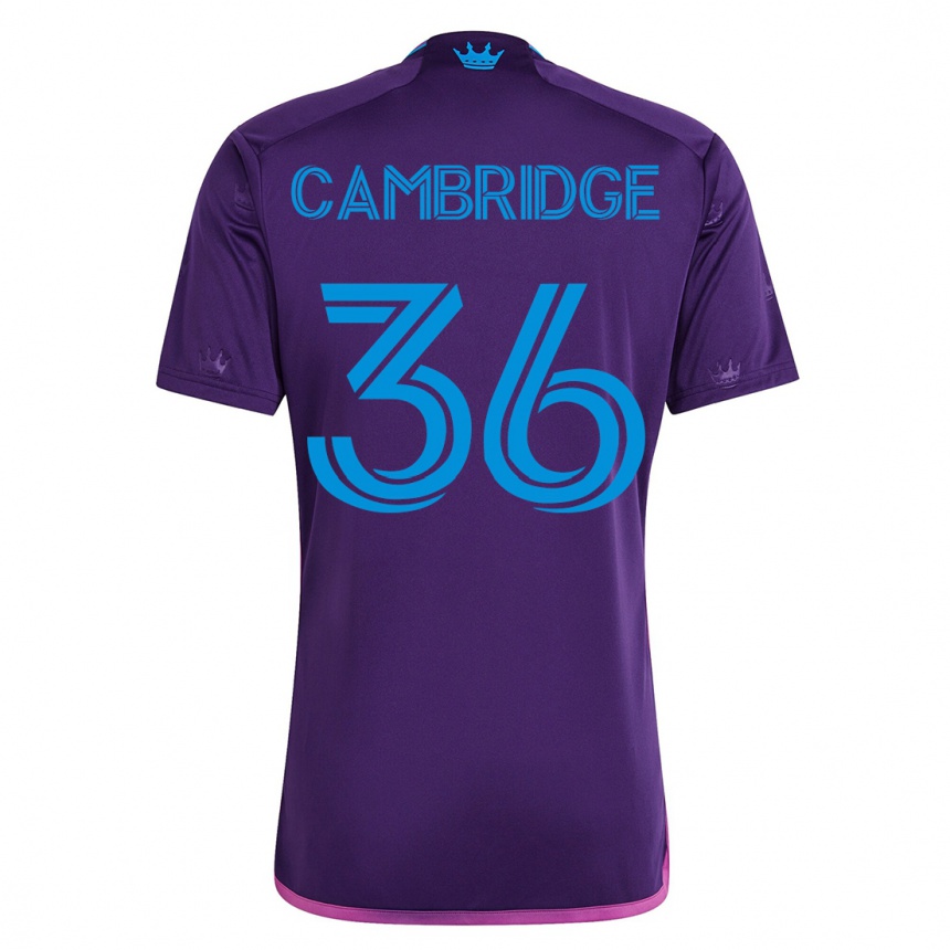 Mujer Fútbol Camiseta Brandon Cambridge #36 Violeta 2ª Equipación 2023/24 México