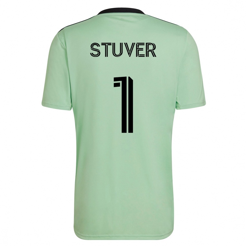 Mujer Fútbol Camiseta Brad Stuver #1 Verde Claro 2ª Equipación 2023/24 México