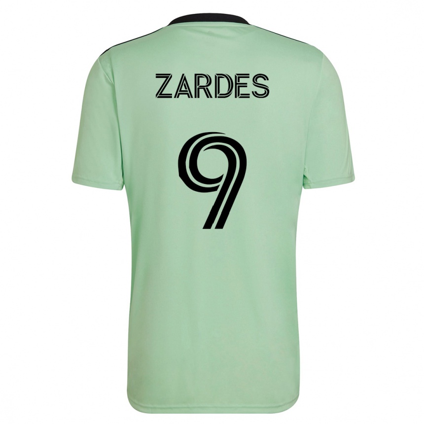Mujer Fútbol Camiseta Gyasi Zardes #9 Verde Claro 2ª Equipación 2023/24 México