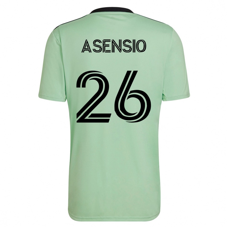 Mujer Fútbol Camiseta Charlie Asensio #26 Verde Claro 2ª Equipación 2023/24 México