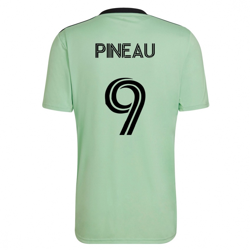 Mujer Fútbol Camiseta Sebastien Pineau #9 Verde Claro 2ª Equipación 2023/24 México