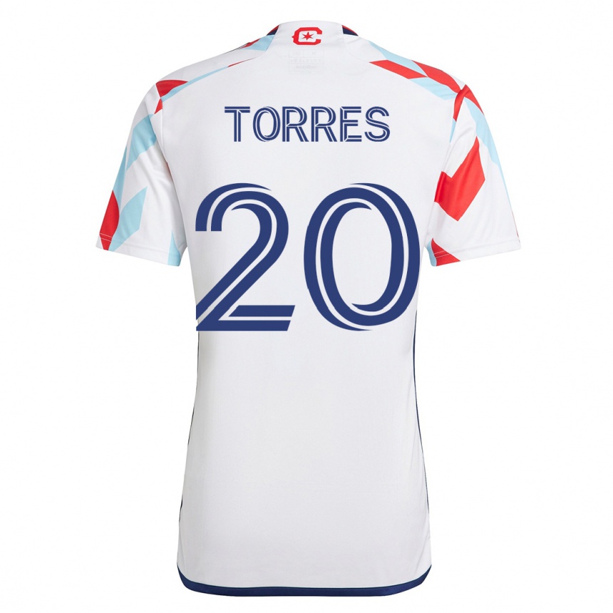 Mujer Fútbol Camiseta Jairo Torres #20 Blanco Azul 2ª Equipación 2023/24 México