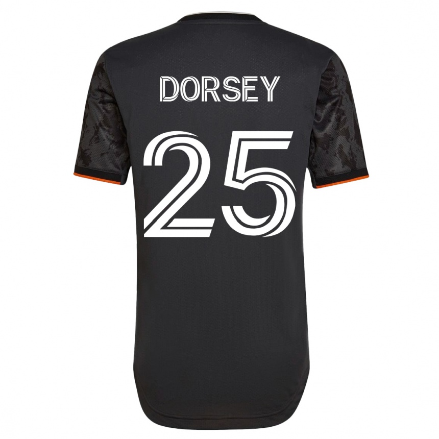 Mujer Fútbol Camiseta Griffin Dorsey #25 Negro 2ª Equipación 2023/24 México