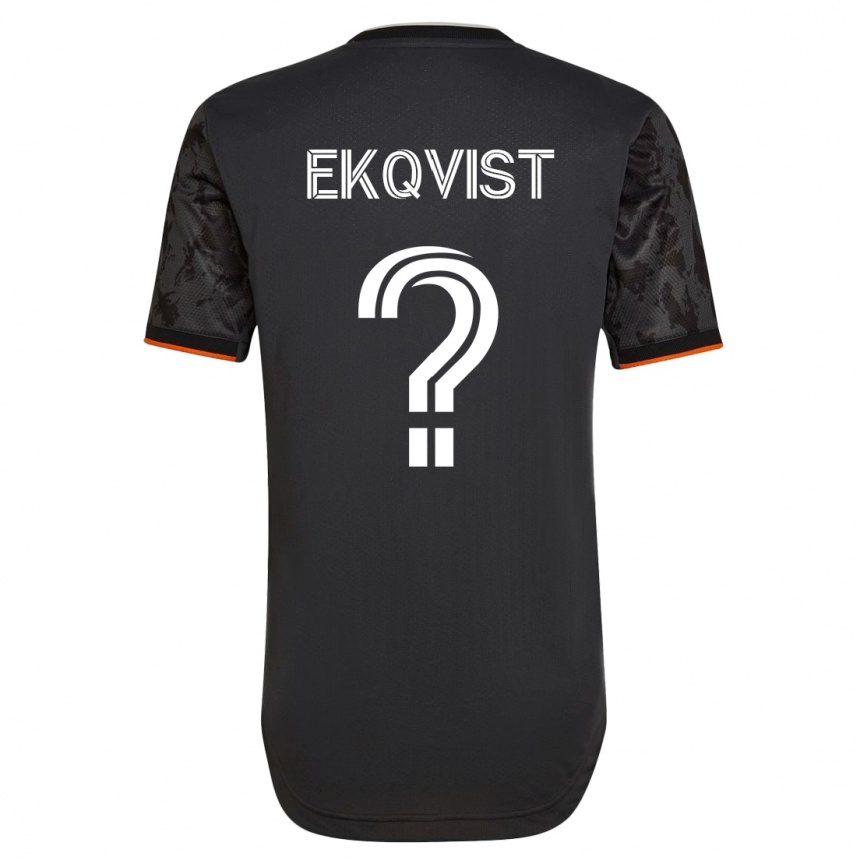 Mujer Fútbol Camiseta Akseli Ekqvist #0 Negro 2ª Equipación 2023/24 México