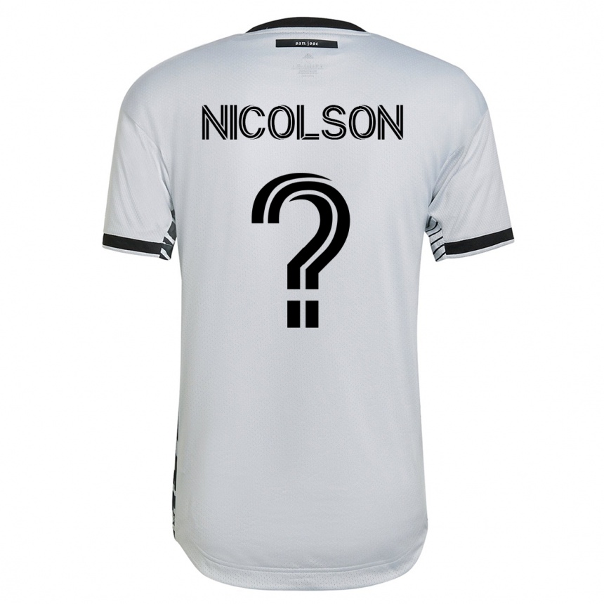 Mujer Fútbol Camiseta John Nicolson #0 Blanco 2ª Equipación 2023/24 México