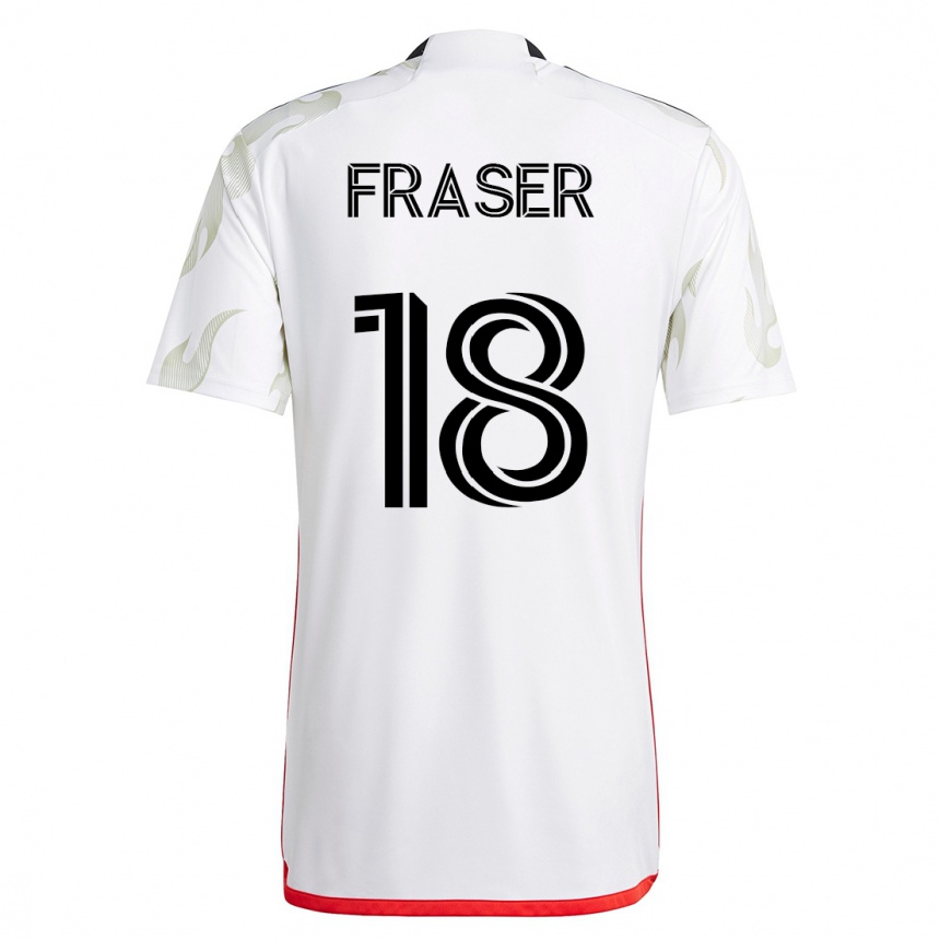 Mujer Fútbol Camiseta Liam Fraser #18 Blanco 2ª Equipación 2023/24 México