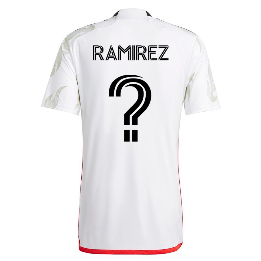Mujer Fútbol Camiseta Anthony Ramirez #0 Blanco 2ª Equipación 2023/24 México