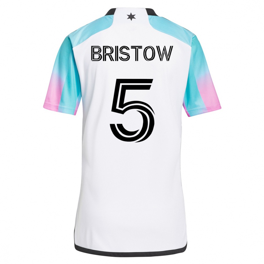 Mujer Fútbol Camiseta Ethan Bristow #5 Blanco 2ª Equipación 2023/24 México