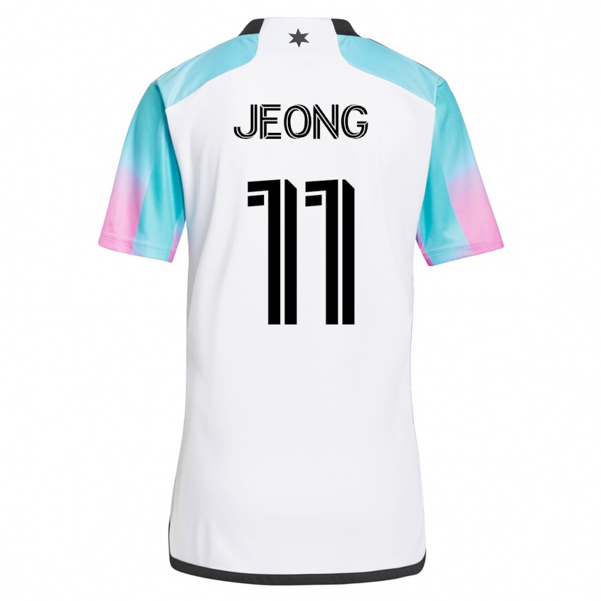 Mujer Fútbol Camiseta Sang-Bin Jeong #11 Blanco 2ª Equipación 2023/24 México
