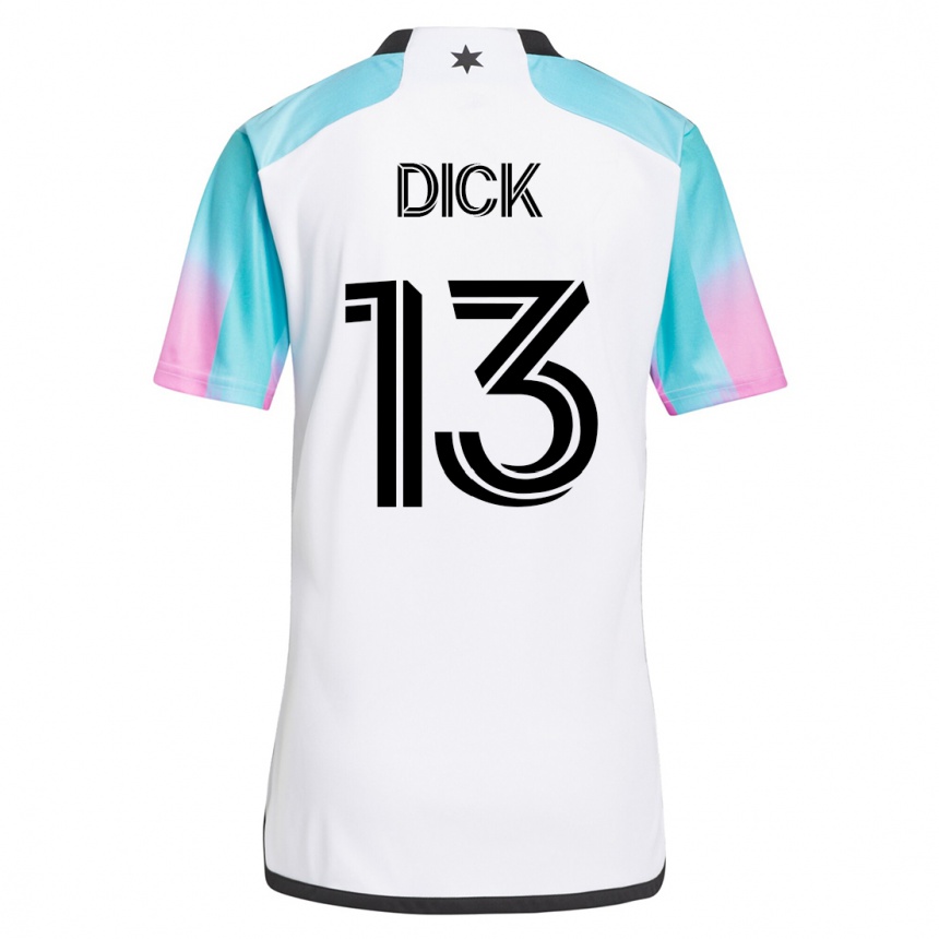 Mujer Fútbol Camiseta Eric Dick #13 Blanco 2ª Equipación 2023/24 México