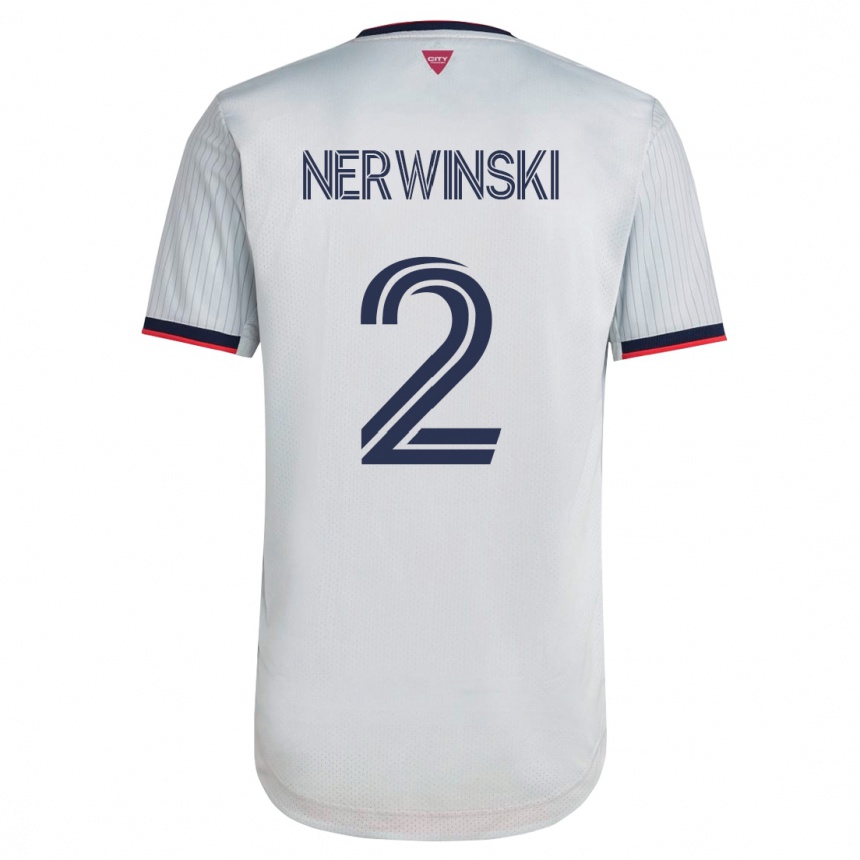 Mujer Fútbol Camiseta Jake Nerwinski #2 Blanco 2ª Equipación 2023/24 México