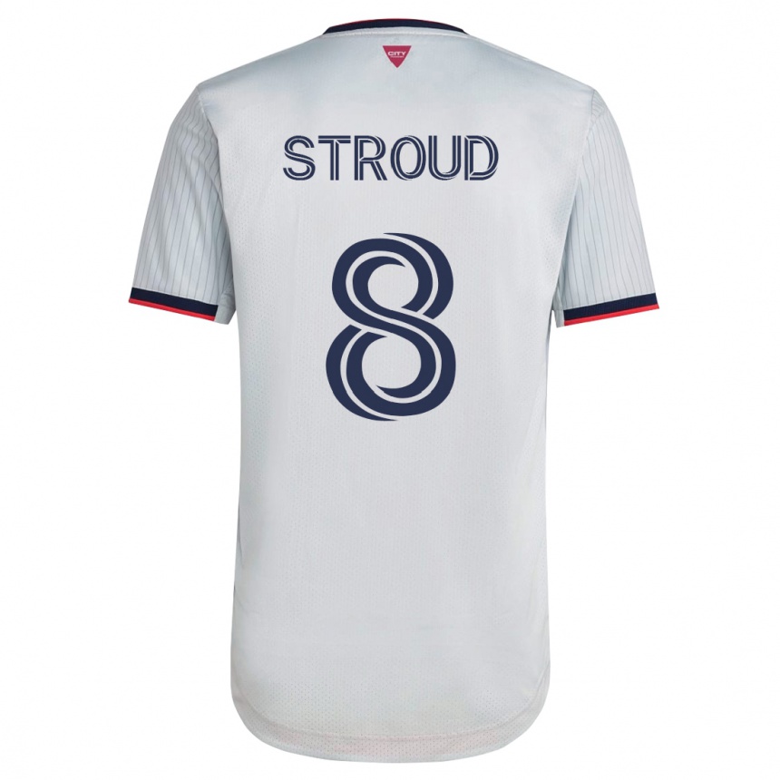Mujer Fútbol Camiseta Jared Stroud #8 Blanco 2ª Equipación 2023/24 México