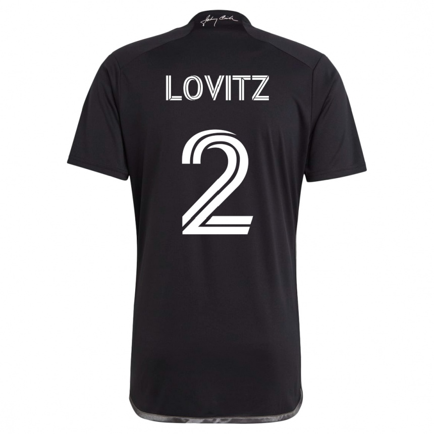 Mujer Fútbol Camiseta Daniel Lovitz #2 Negro 2ª Equipación 2023/24 México