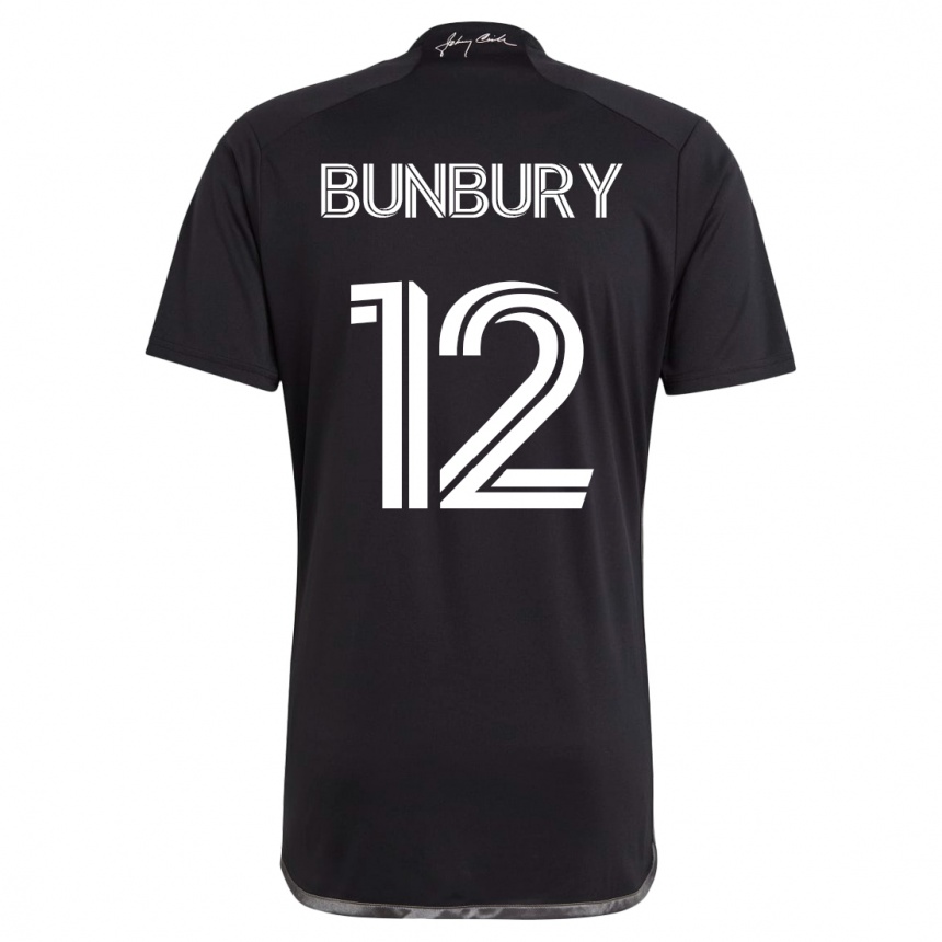 Mujer Fútbol Camiseta Teal Bunbury #12 Negro 2ª Equipación 2023/24 México