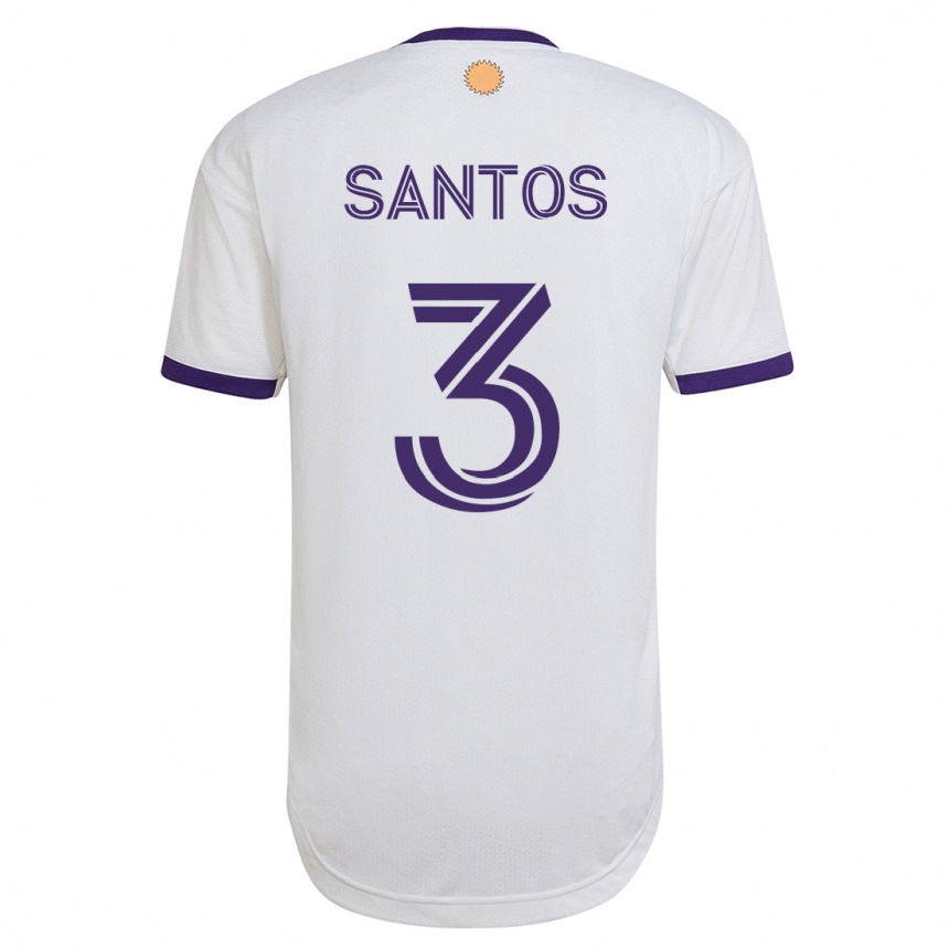 Mujer Fútbol Camiseta Rafael Santos #3 Blanco 2ª Equipación 2023/24 México
