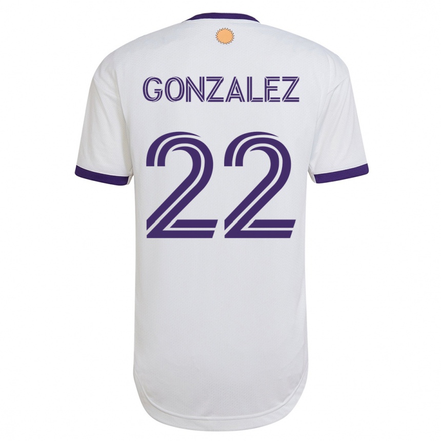 Mujer Fútbol Camiseta Gastón González #22 Blanco 2ª Equipación 2023/24 México