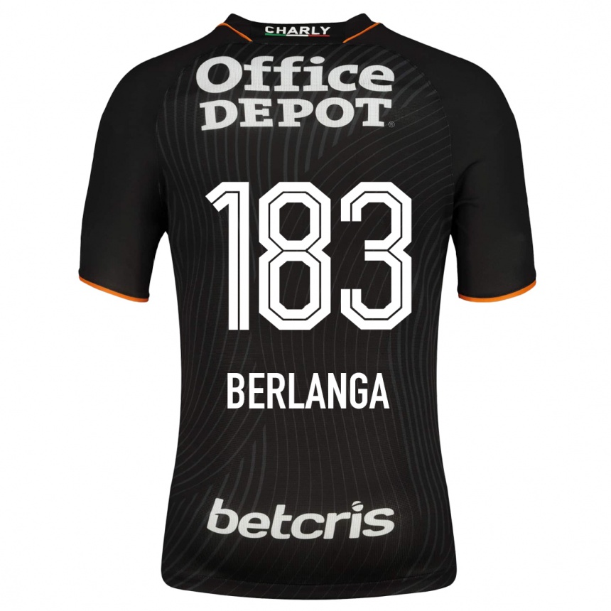 Mujer Fútbol Camiseta Jorge Berlanga #183 Negro 2ª Equipación 2023/24 México