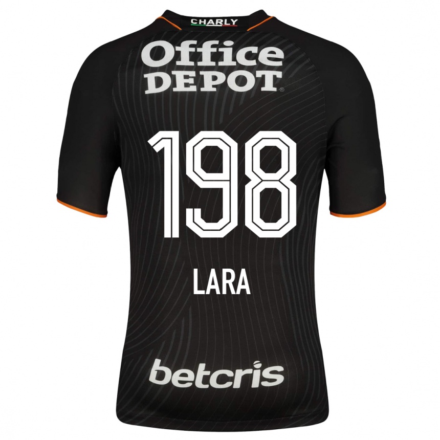 Mujer Fútbol Camiseta Jesús Lara #198 Negro 2ª Equipación 2023/24 México