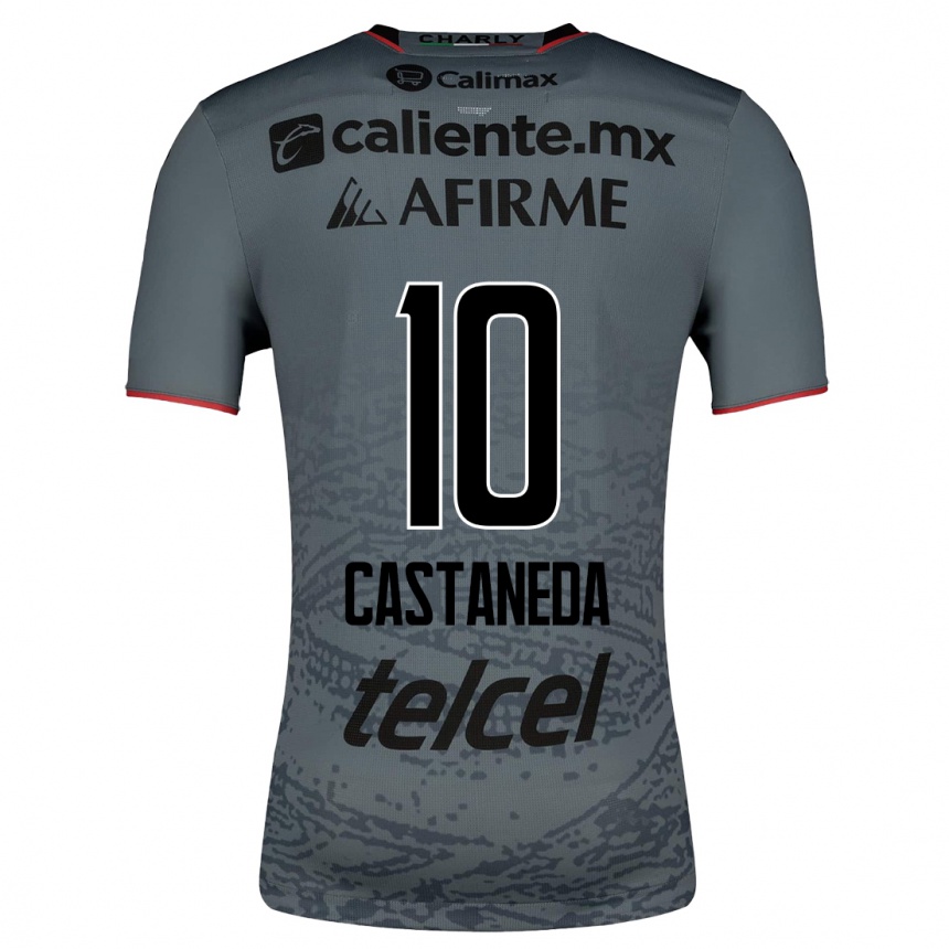 Mujer Fútbol Camiseta Kevin Castañeda #10 Gris 2ª Equipación 2023/24 México