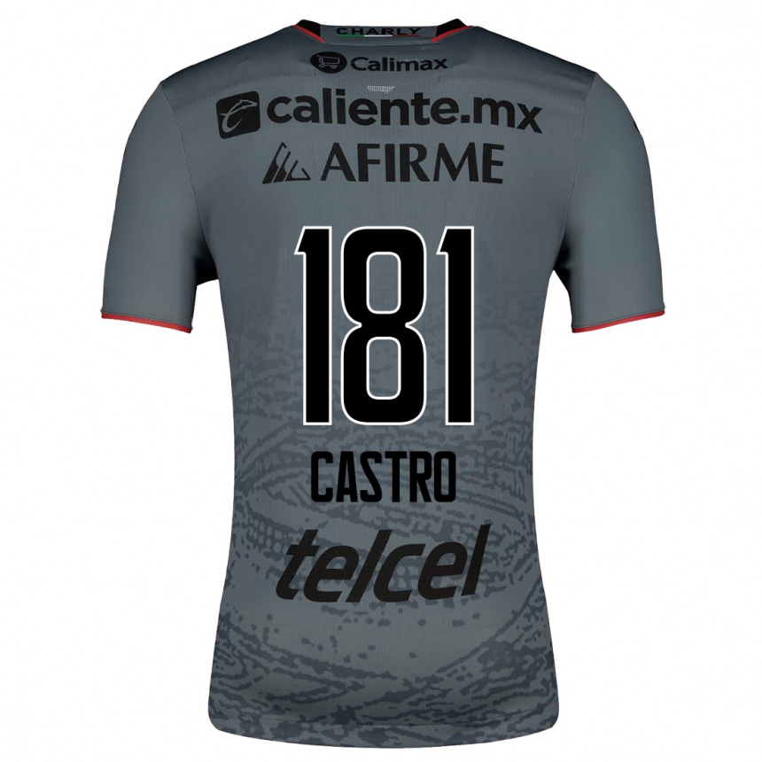 Mujer Fútbol Camiseta José Castro #181 Gris 2ª Equipación 2023/24 México