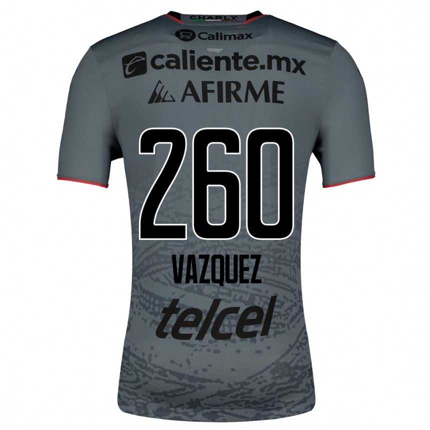 Mujer Fútbol Camiseta Octavio Vázquez #260 Gris 2ª Equipación 2023/24 México