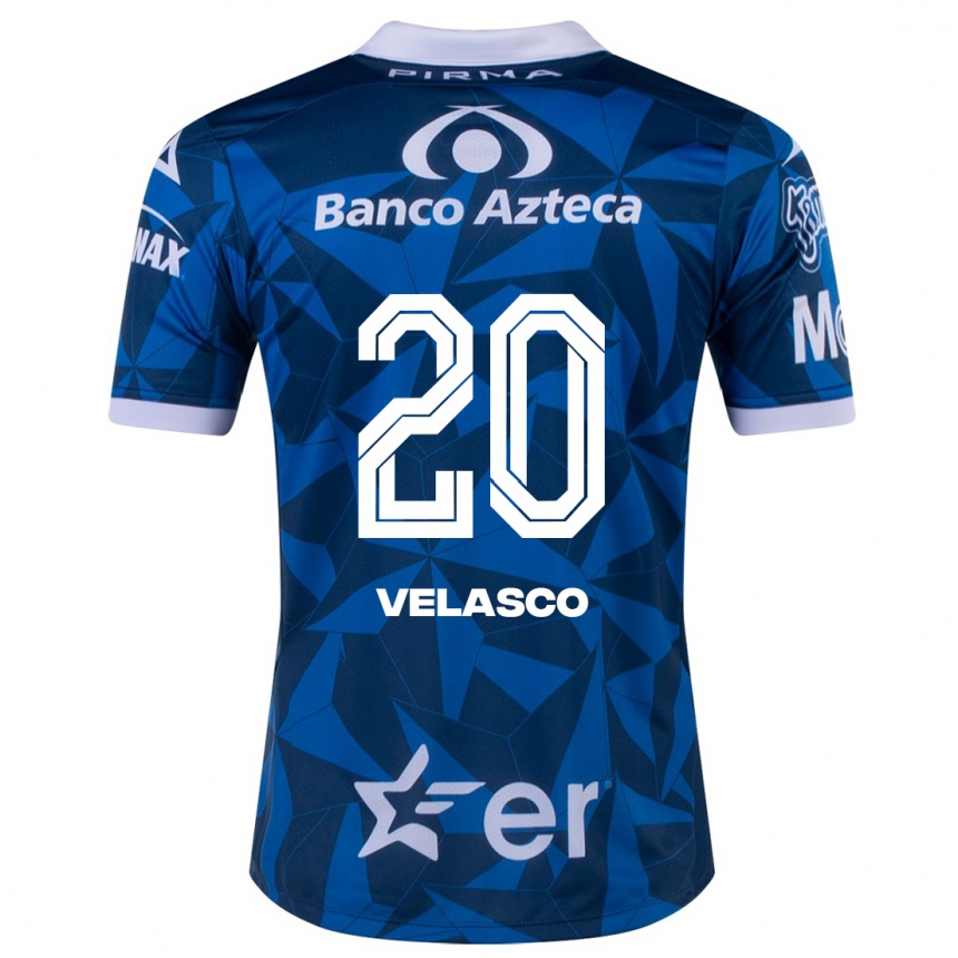 Mujer Fútbol Camiseta Kevin Velasco #20 Azul 2ª Equipación 2023/24 México