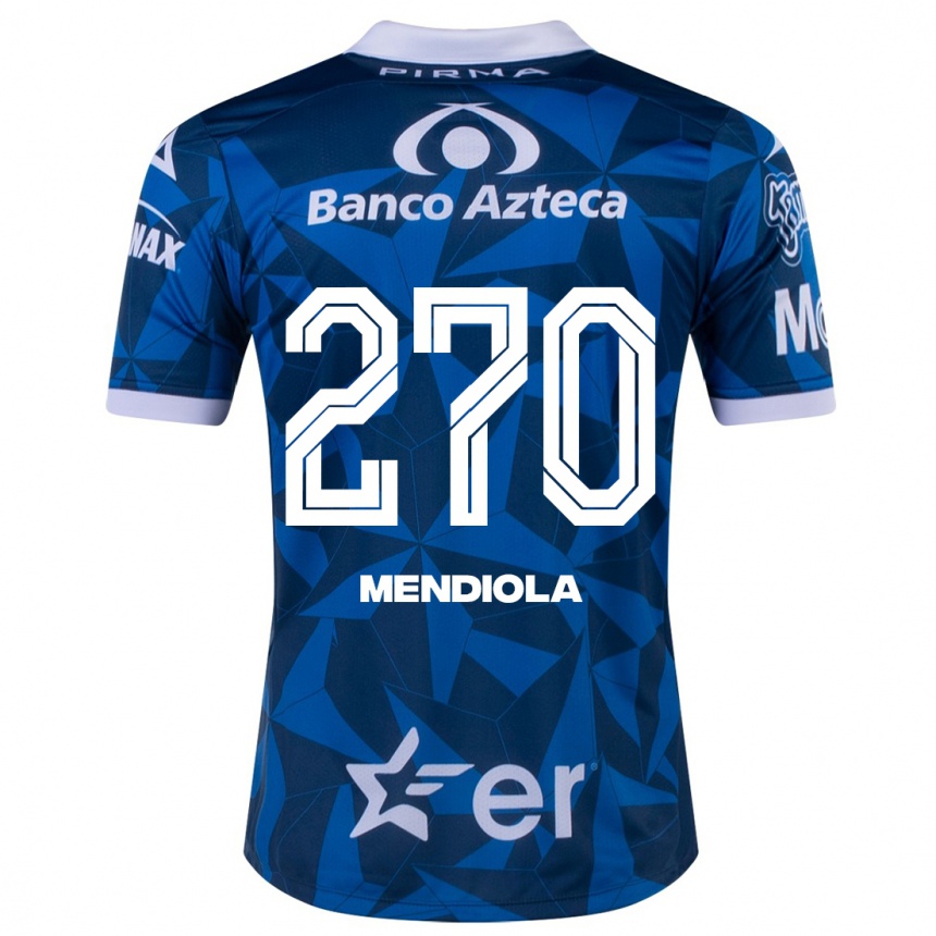 Mujer Fútbol Camiseta Carlos Mendiola #270 Azul 2ª Equipación 2023/24 México