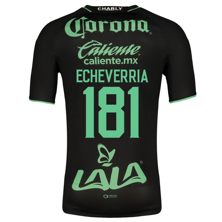 Mujer Fútbol Camiseta Emmanuel Echeverría #181 Negro 2ª Equipación 2023/24 México