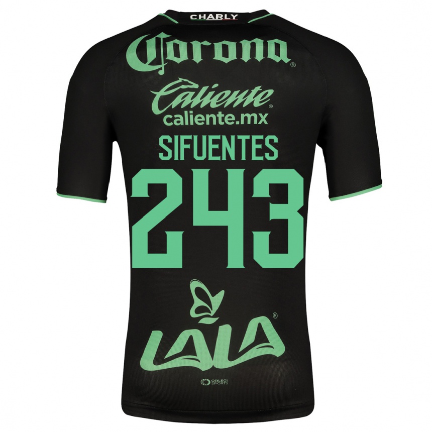 Mujer Fútbol Camiseta José Sifuentes #243 Negro 2ª Equipación 2023/24 México
