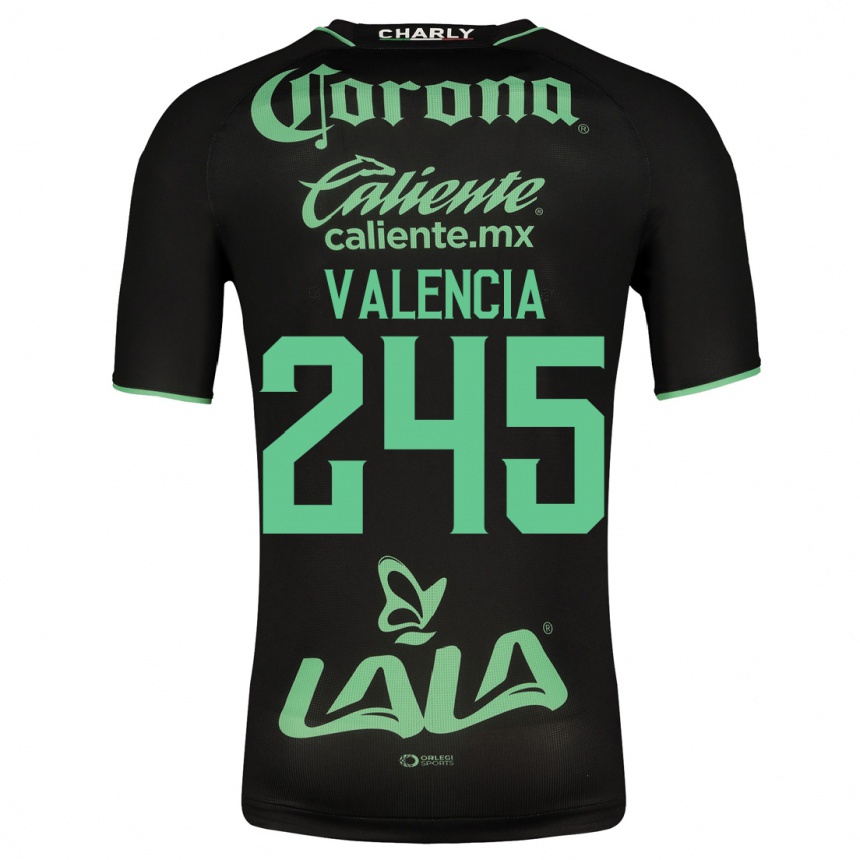 Mujer Fútbol Camiseta Álex Valencia #245 Negro 2ª Equipación 2023/24 México