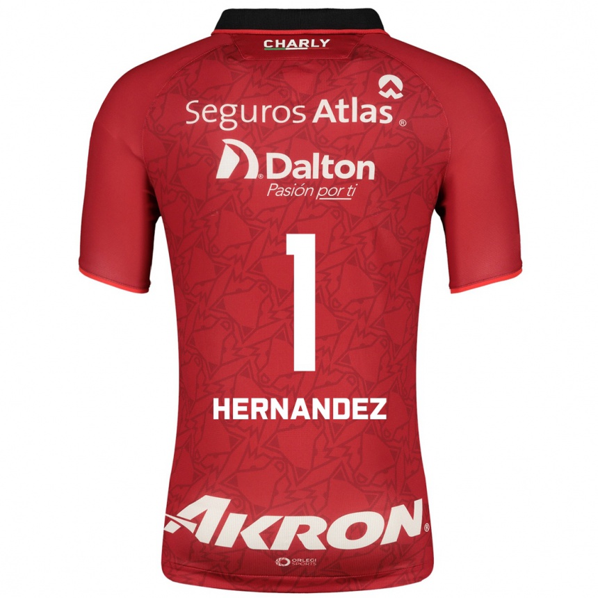 Mujer Fútbol Camiseta José Hernández #1 Rojo 2ª Equipación 2023/24 México