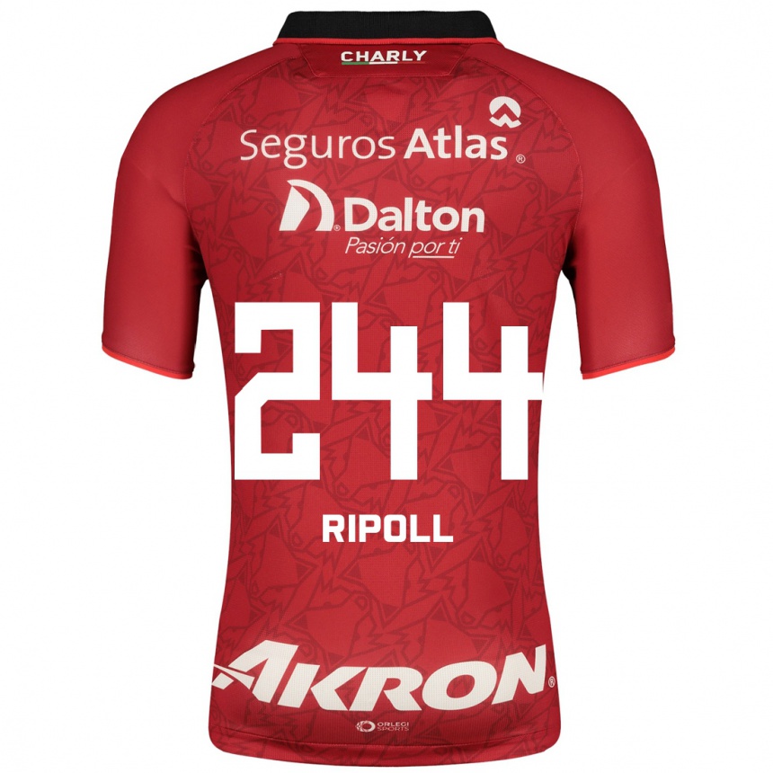 Mujer Fútbol Camiseta Alonso Ripoll #244 Rojo 2ª Equipación 2023/24 México