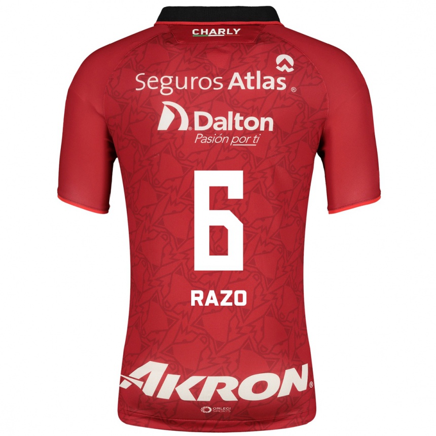 Mujer Fútbol Camiseta Valeria Razo #6 Rojo 2ª Equipación 2023/24 México