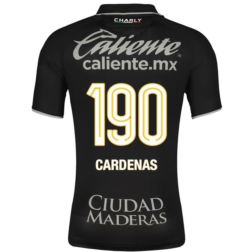 Mujer Fútbol Camiseta Emilio Cárdenas #190 Negro 2ª Equipación 2023/24 México