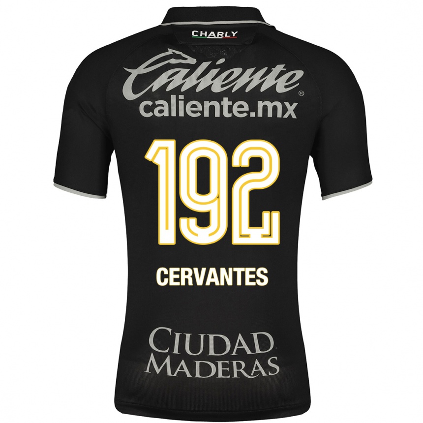 Mujer Fútbol Camiseta Luis Cervantes #192 Negro 2ª Equipación 2023/24 México