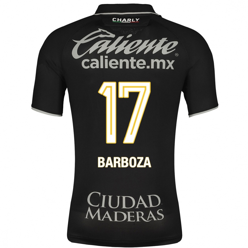 Mujer Fútbol Camiseta Marypaz Barboza #17 Negro 2ª Equipación 2023/24 México
