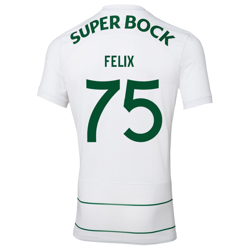 Mujer Fútbol Camiseta Vando Félix #75 Blanco 2ª Equipación 2023/24 México