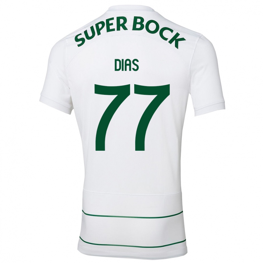 Mujer Fútbol Camiseta Lucas Dias #77 Blanco 2ª Equipación 2023/24 México