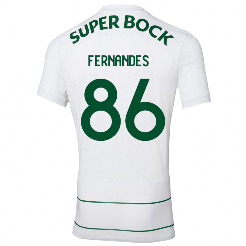 Mujer Fútbol Camiseta Emanuel Fernandes #86 Blanco 2ª Equipación 2023/24 México