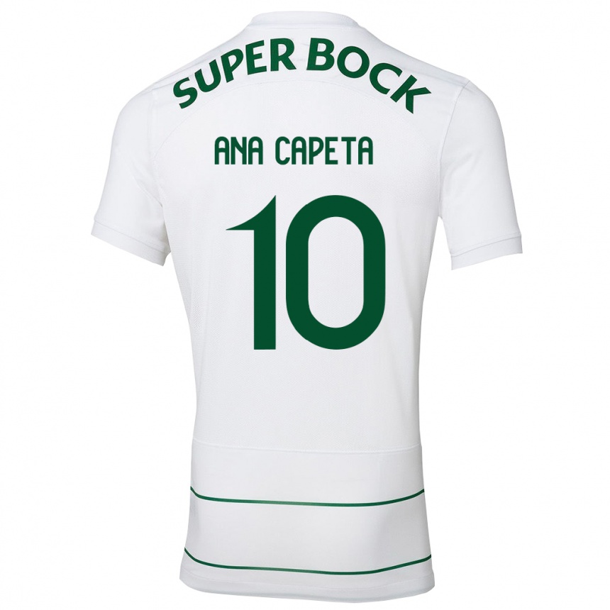 Mujer Fútbol Camiseta Ana Capeta #10 Blanco 2ª Equipación 2023/24 México