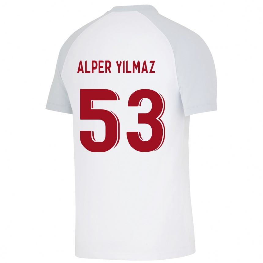 Mujer Fútbol Camiseta Barış Alper Yılmaz #53 Blanco 2ª Equipación 2023/24 México