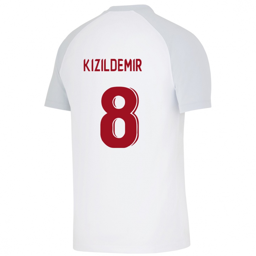 Mujer Fútbol Camiseta Berk Kizildemir #8 Blanco 2ª Equipación 2023/24 México