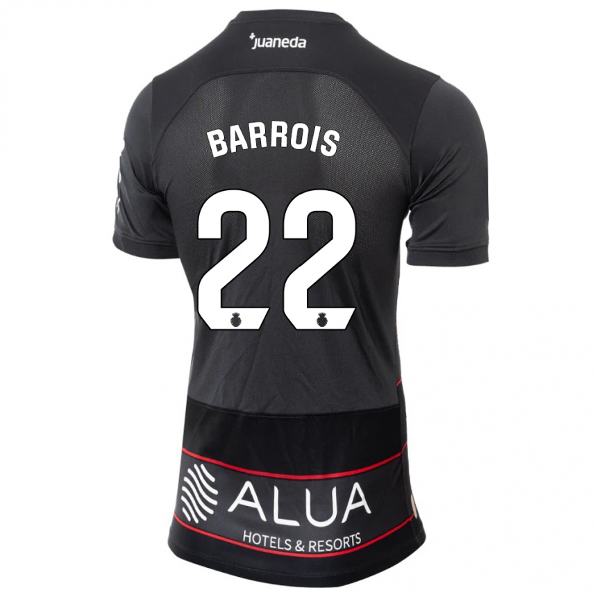 Mujer Fútbol Camiseta Eliott Barrois #22 Negro 2ª Equipación 2023/24 México